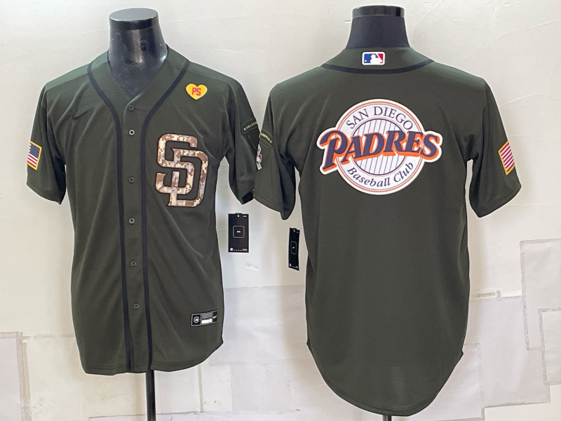 Men San Diego Padres blank green MLB Jersey 0910008->san diego padres->MLB Jersey